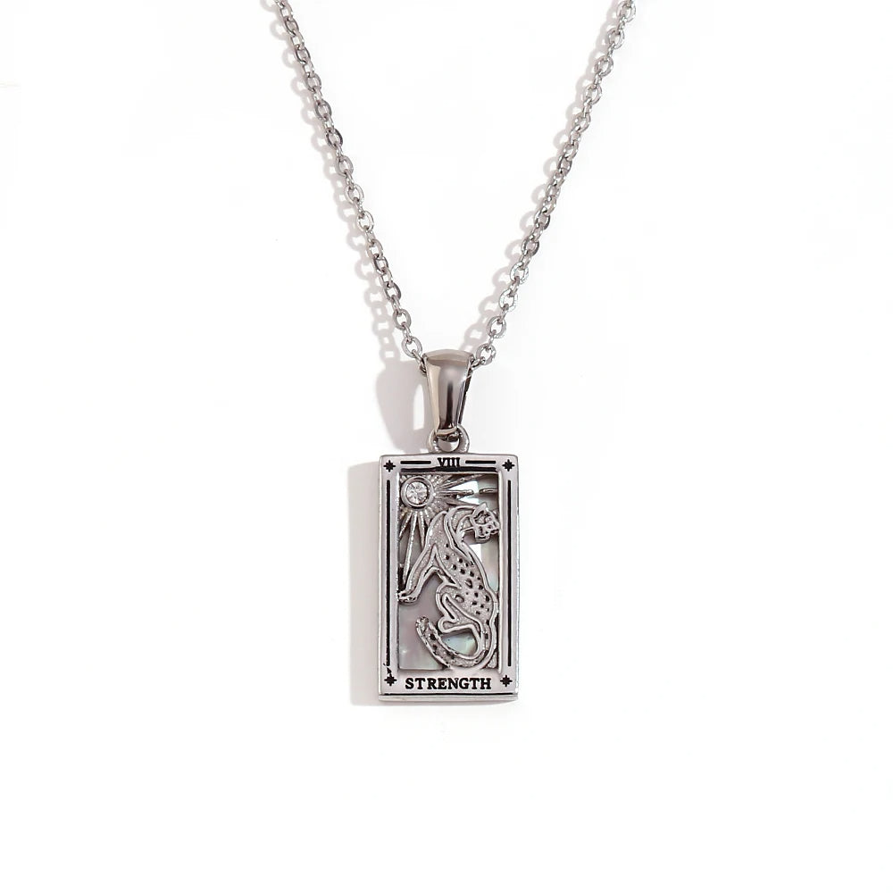 Strength -Tarot Card Necklace
