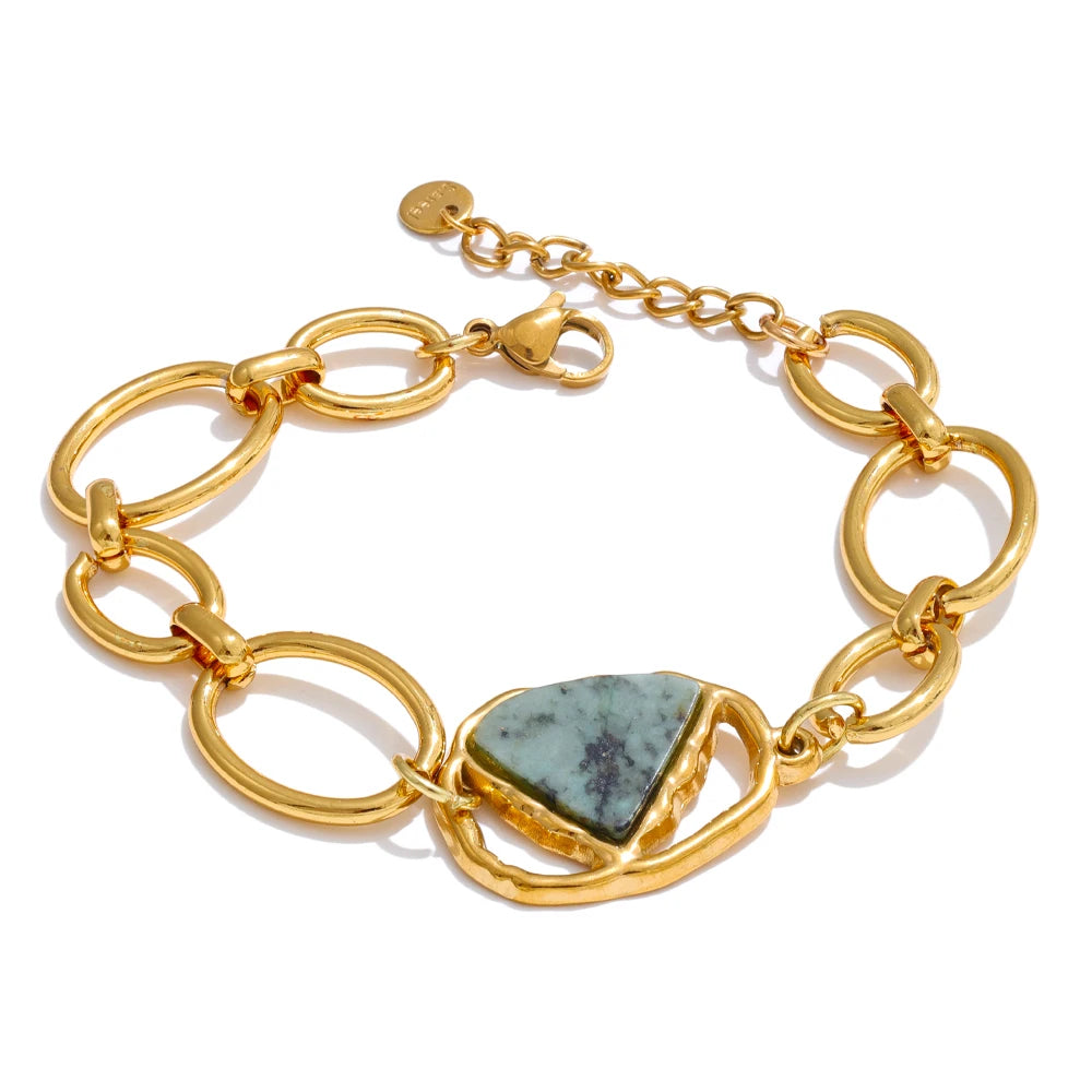 Positive Thinking - Green Jasper Bracelet