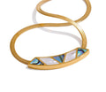 Ocean's Treasures - Mother of Pearl Snake Necklace