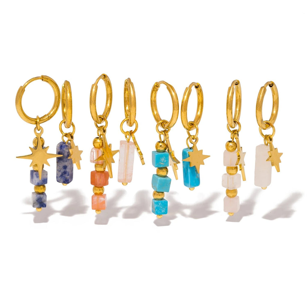 Wishing Star - Gemstone Earrings