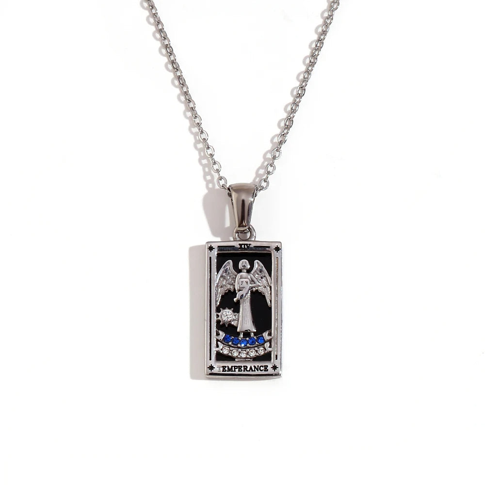 Temperance - Tarot Card Necklace