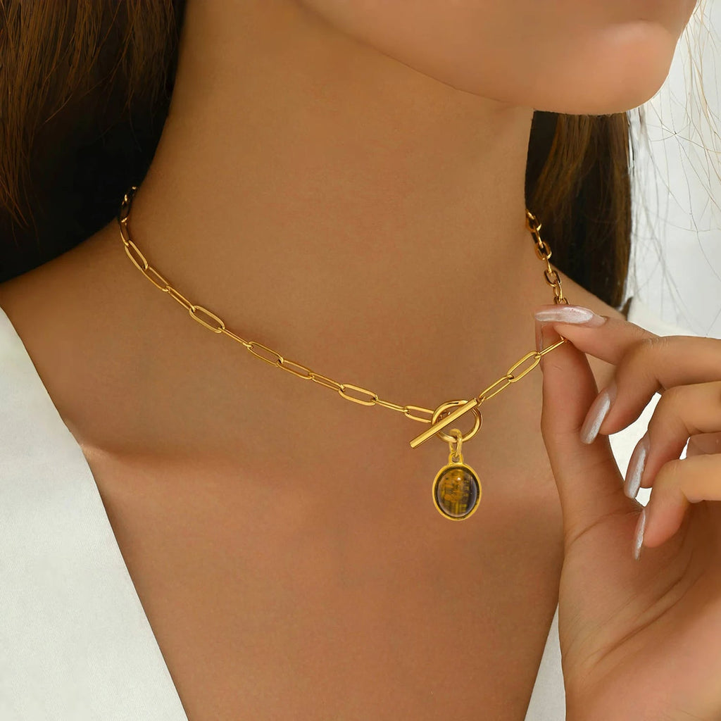Fearless Spirit –  Dainty Tiger’s Eye Necklace