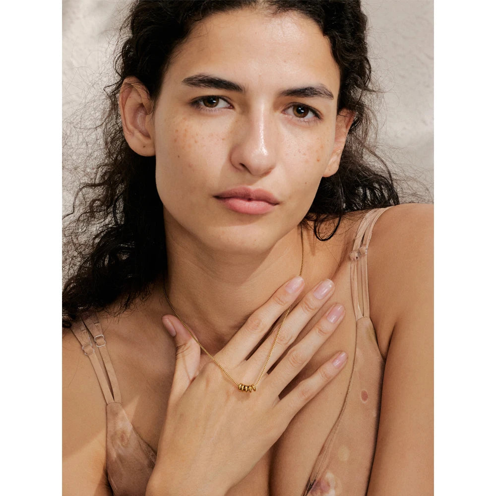 Rondelle - Box Chain  Necklace