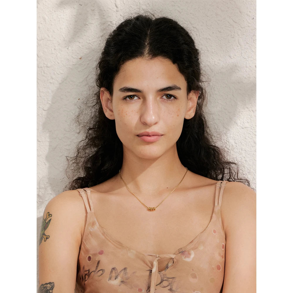 Rondelle - Box Chain  Necklace