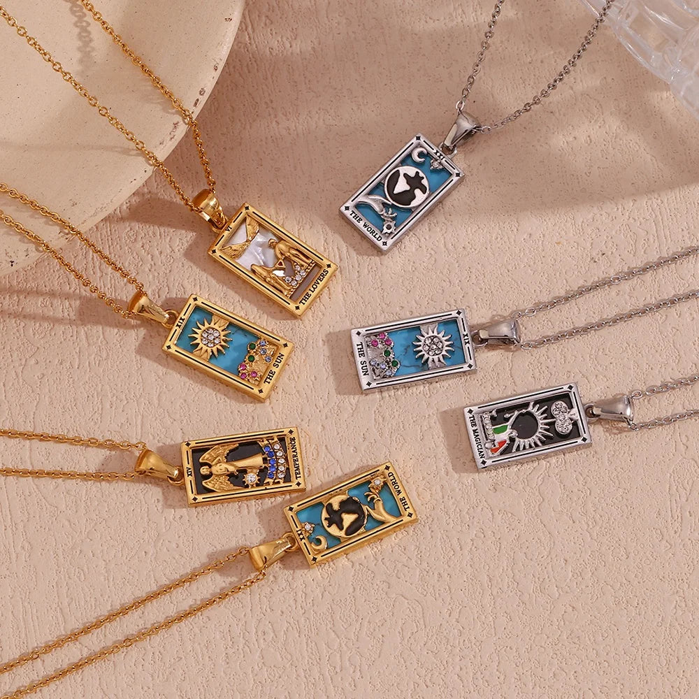 Strength -Tarot Card Necklace