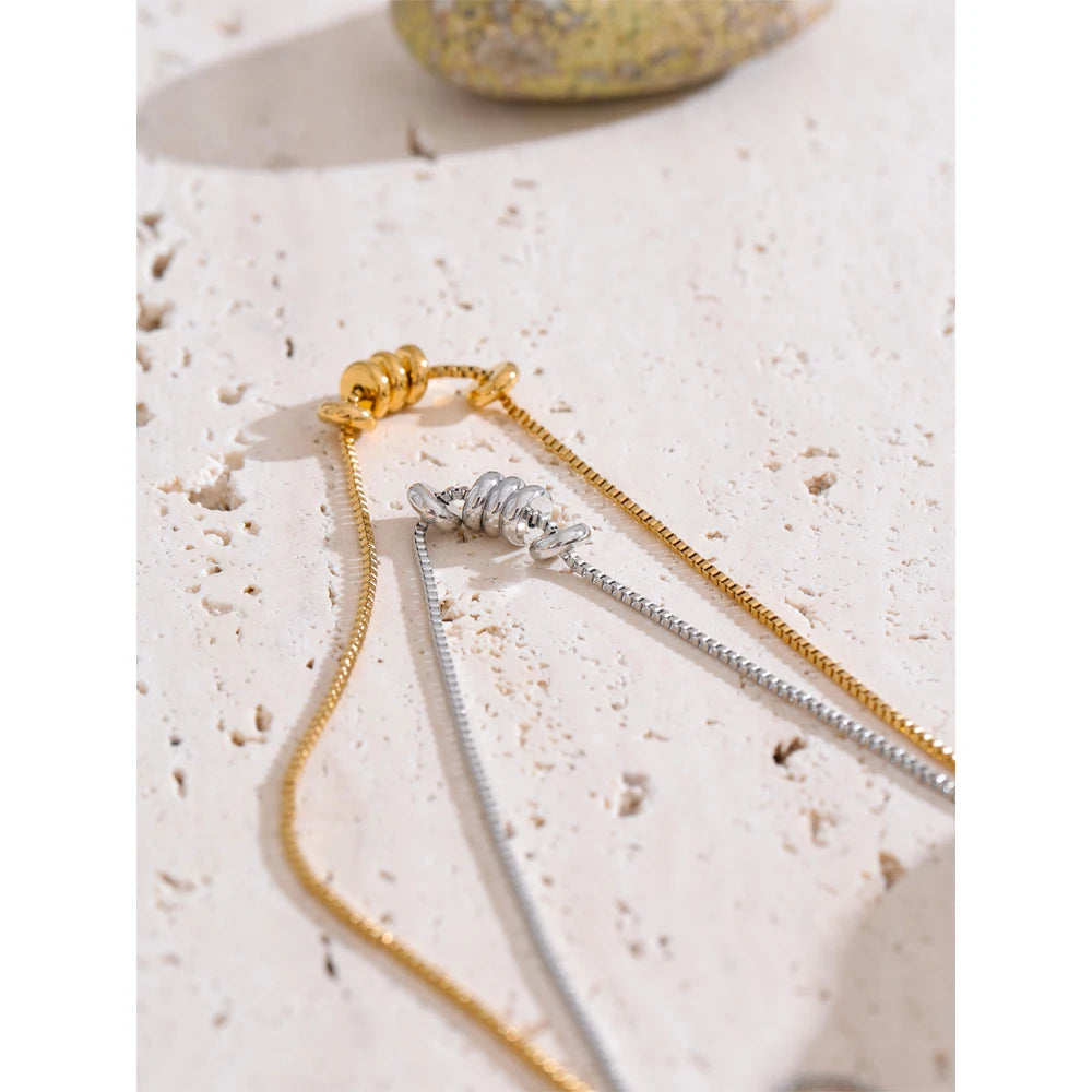 Rondelle - Box Chain  Necklace
