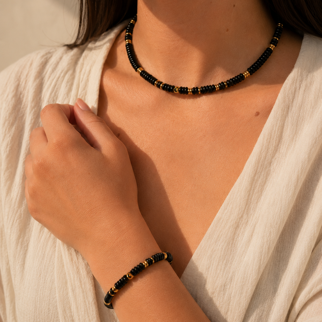 Core Collection - Black Agate Bracelet