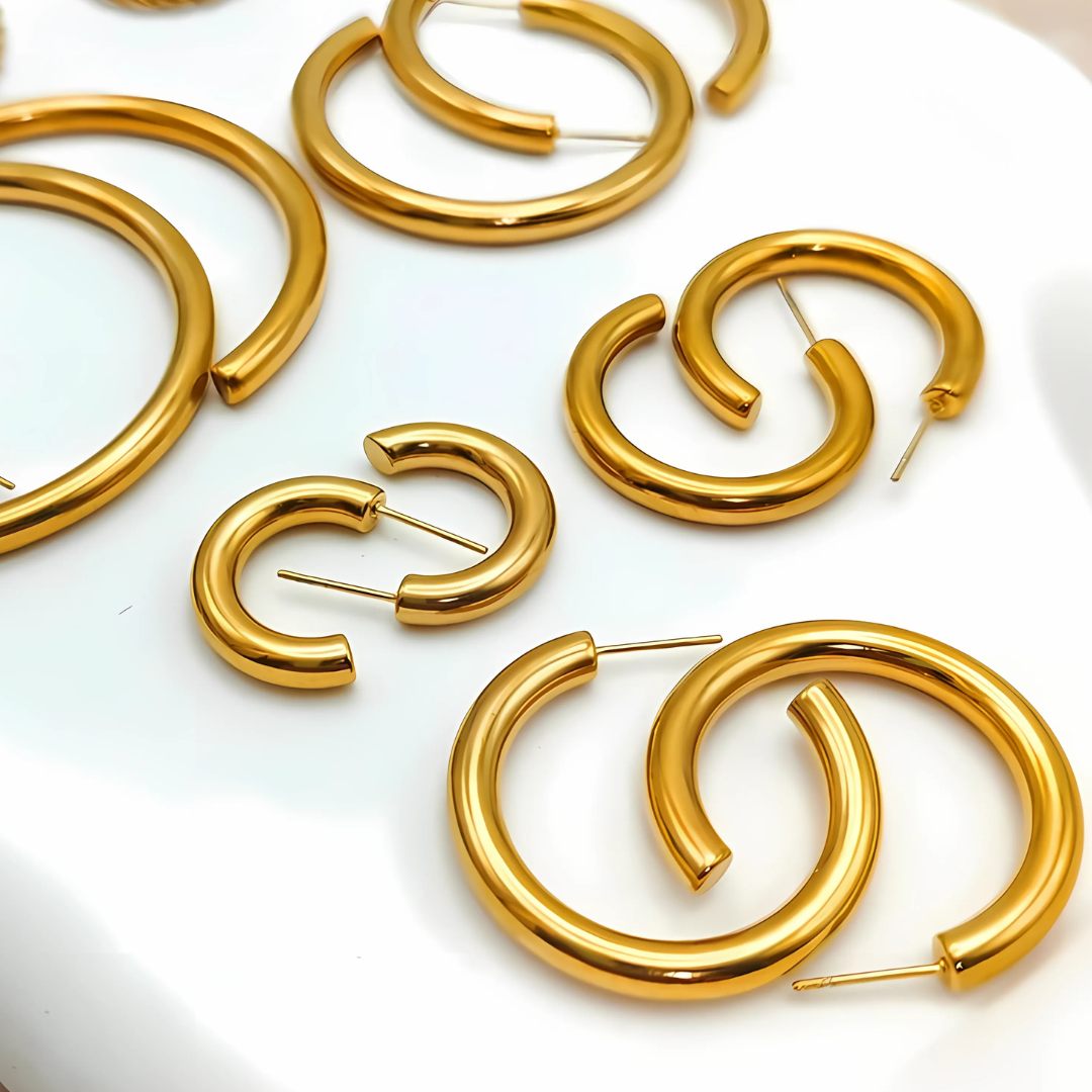 Hoop Earrings– Sizes 20–50mm