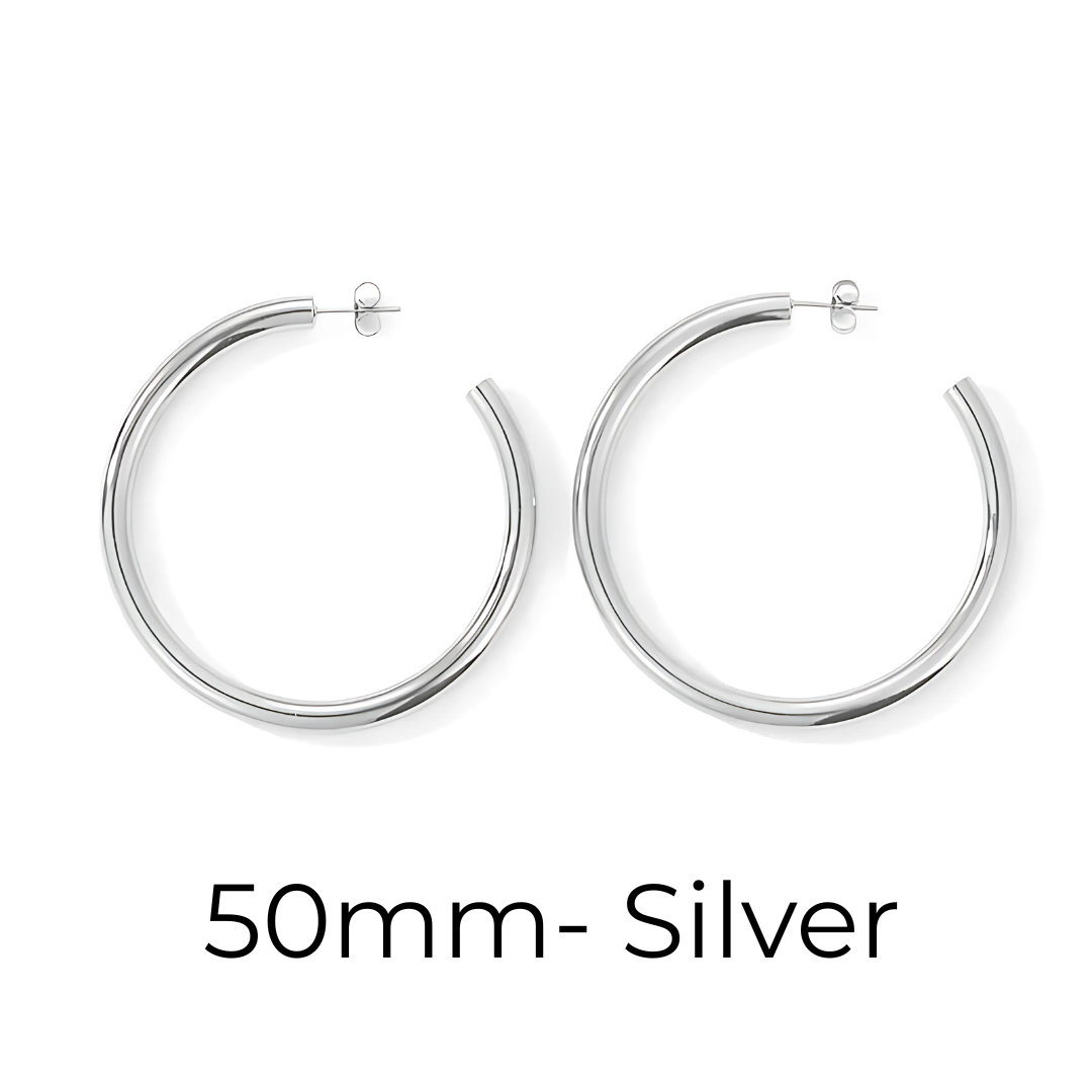 Hoop Earrings– Sizes 20–50mm
