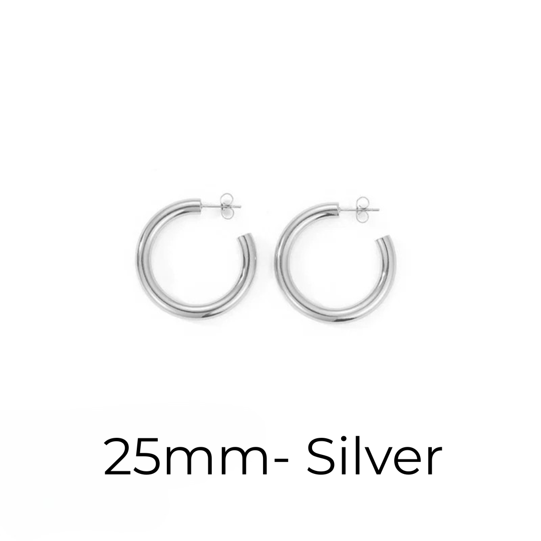 Hoop Earrings– Sizes 20–50mm