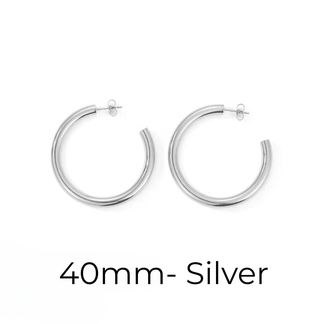 Hoop Earrings– Sizes 20–50mm