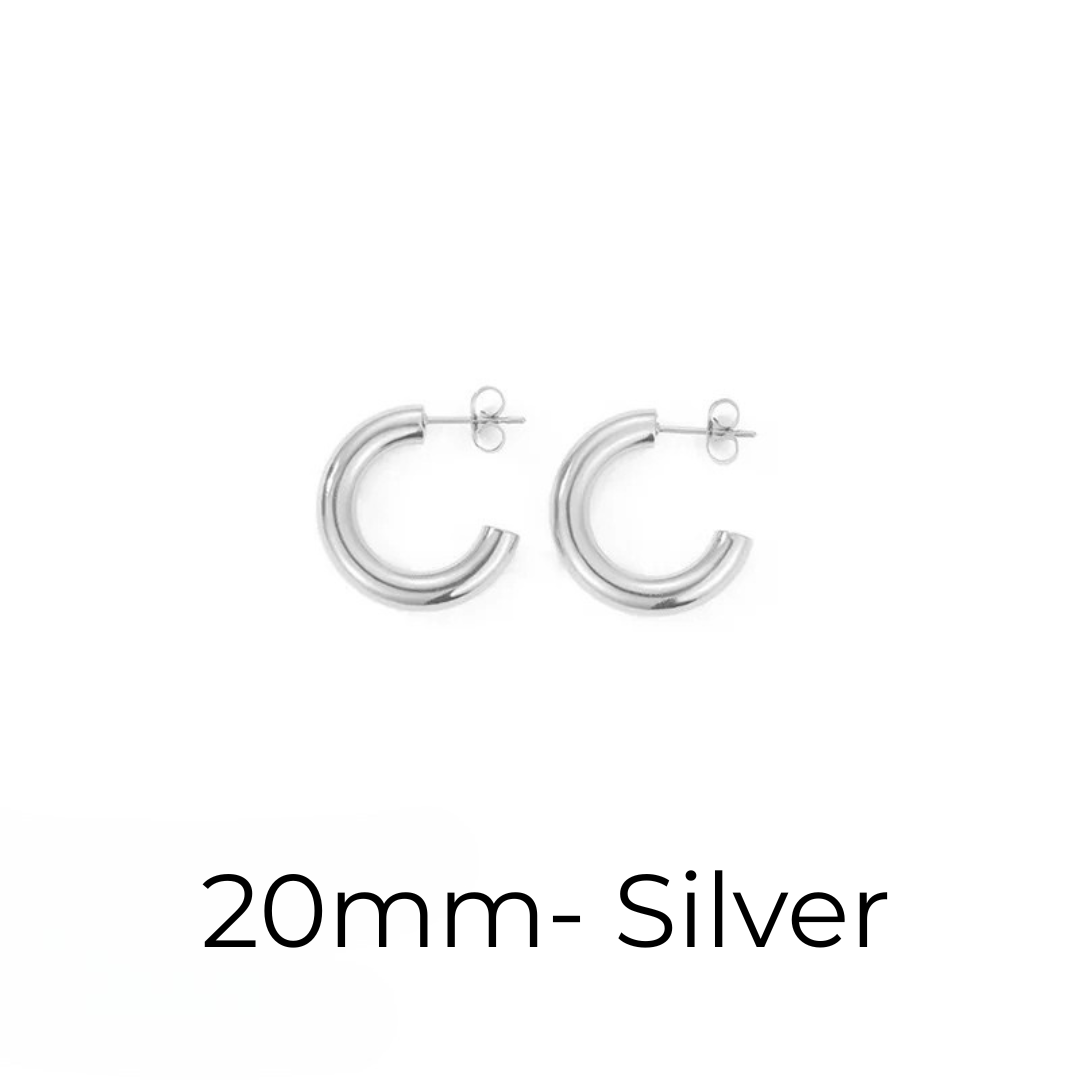 Hoop Earrings– Sizes 20–50mm