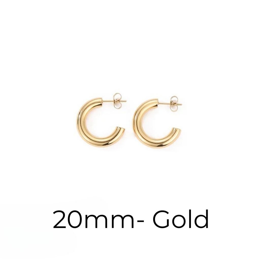 Hoop Earrings– Sizes 20–50mm