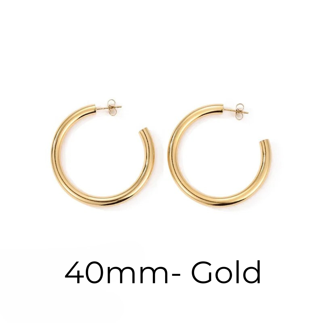 Hoop Earrings– Sizes 20–50mm