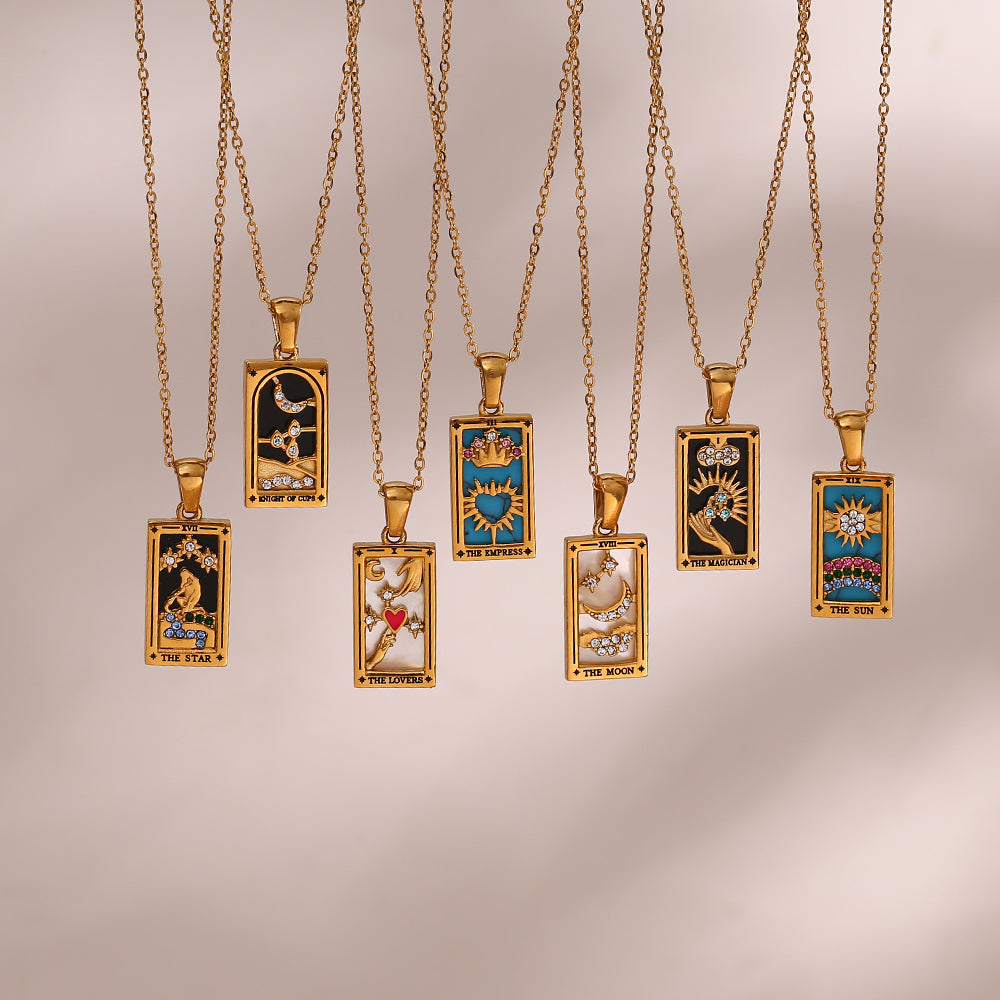 The Sun - Tarot Card Necklace