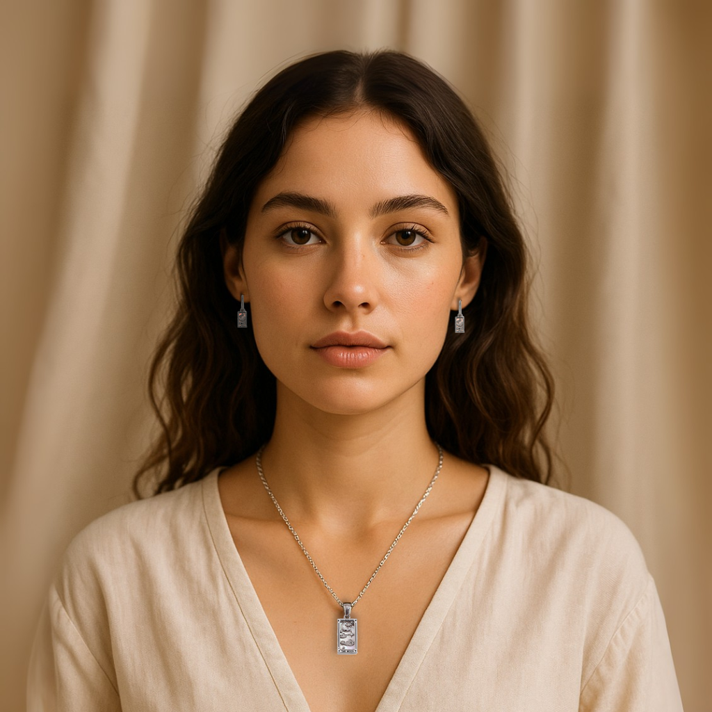 The Moon - Tarot Card Necklace