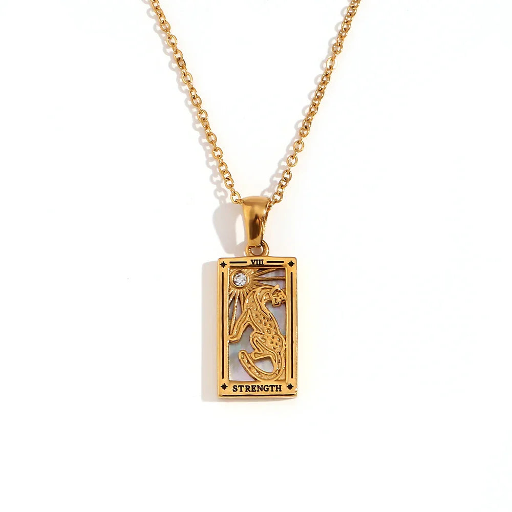 Strength - Tarot Card Necklace