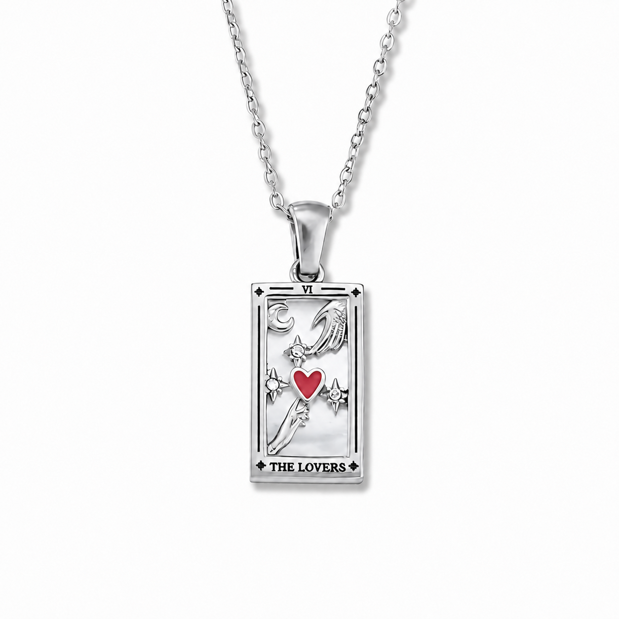The Lovers - Tarot Card Necklace