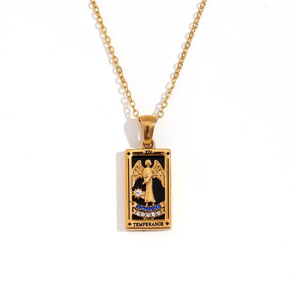 Temperance - Tarot Card Necklace