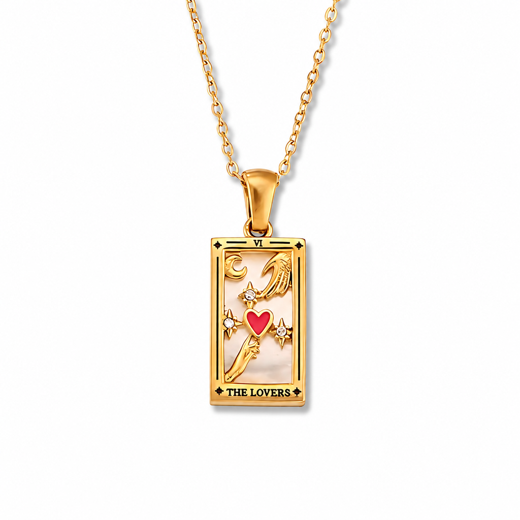 The Lovers - Tarot Card Necklace