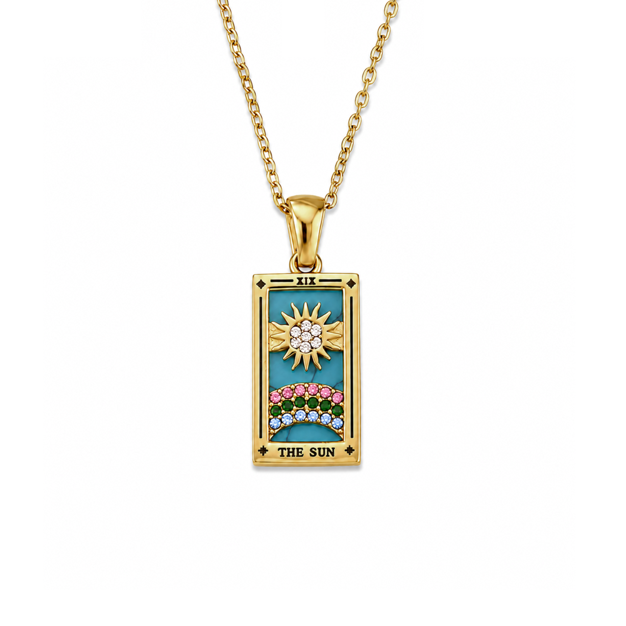 The Sun - Tarot Card Necklace
