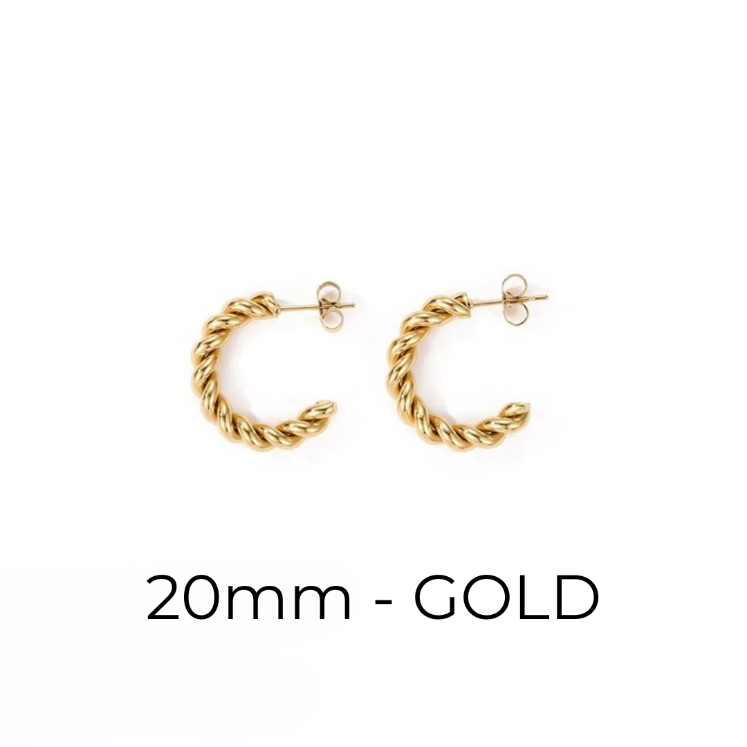 Twisted Hoop Earrings