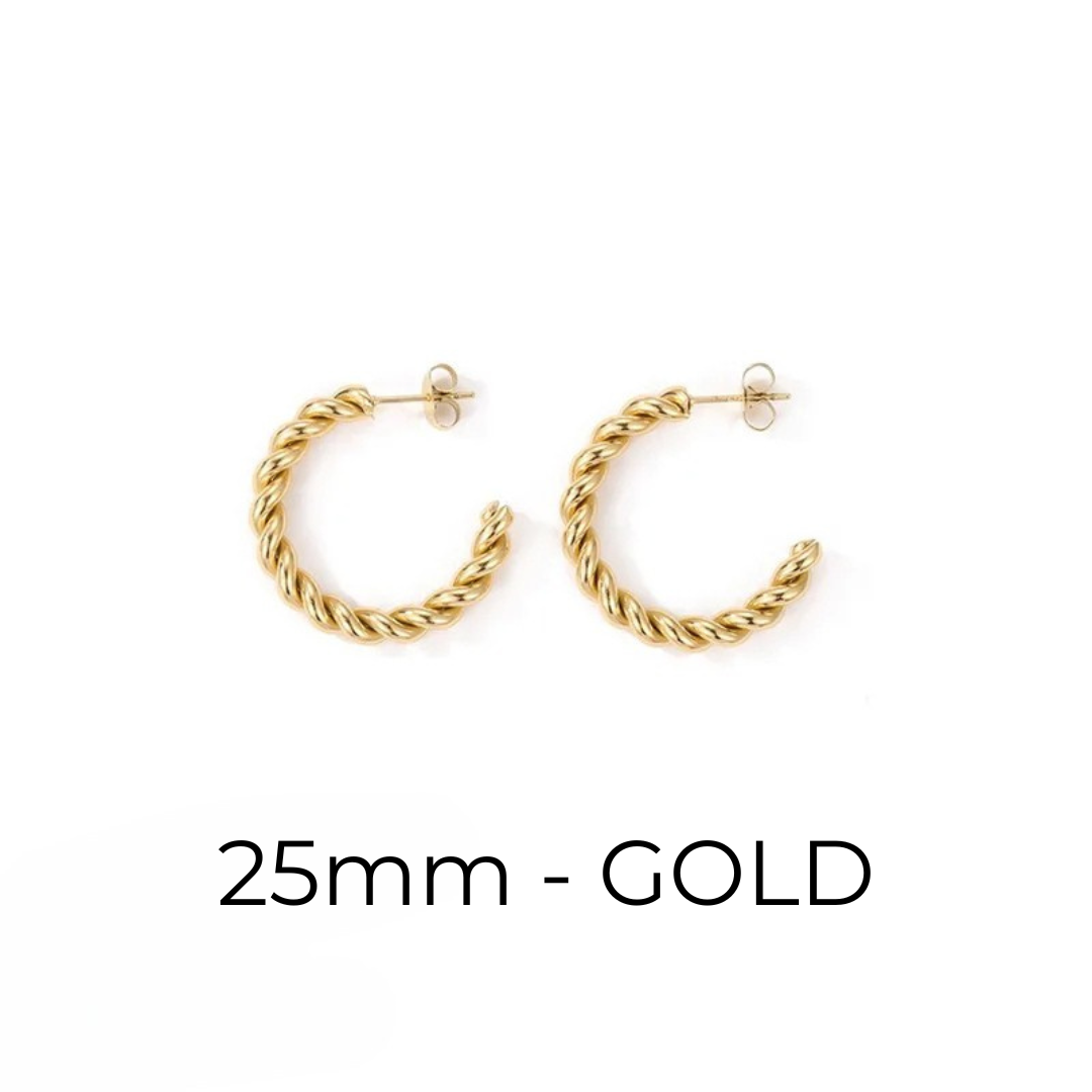 Twisted Hoop Earrings