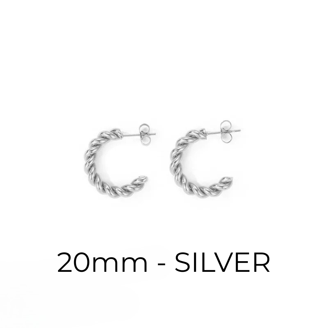 Twisted Hoop Earrings