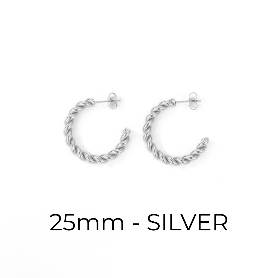 Twisted Hoop Earrings