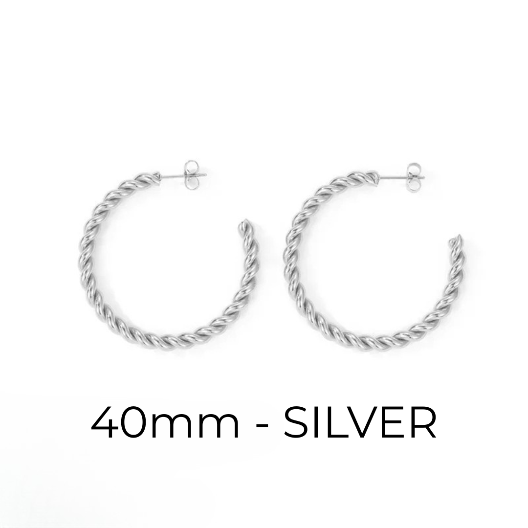 Twisted Hoop Earrings
