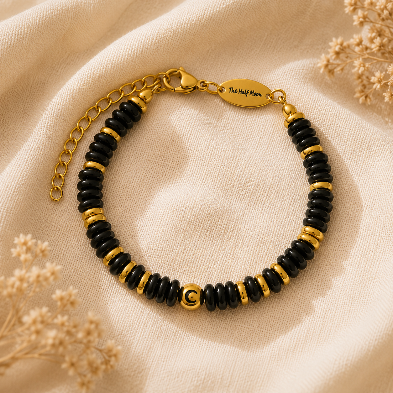 Core Collection - Black Agate Bracelet