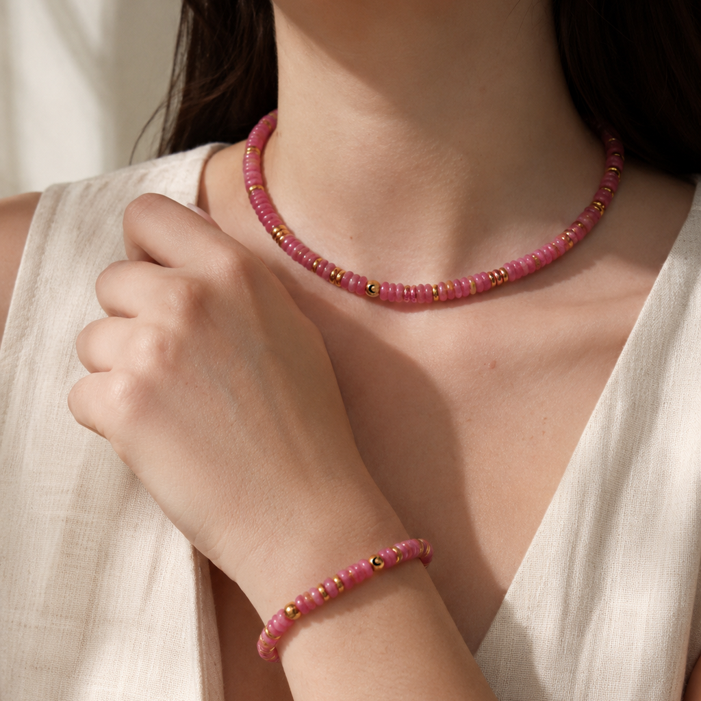 Core Collection - Strawberry Quartz Necklace