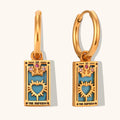 The Empress - Tarot Card Hoop Earrings