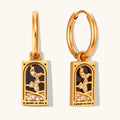 Knight of Cups - Tarot Card Hoop Earrings