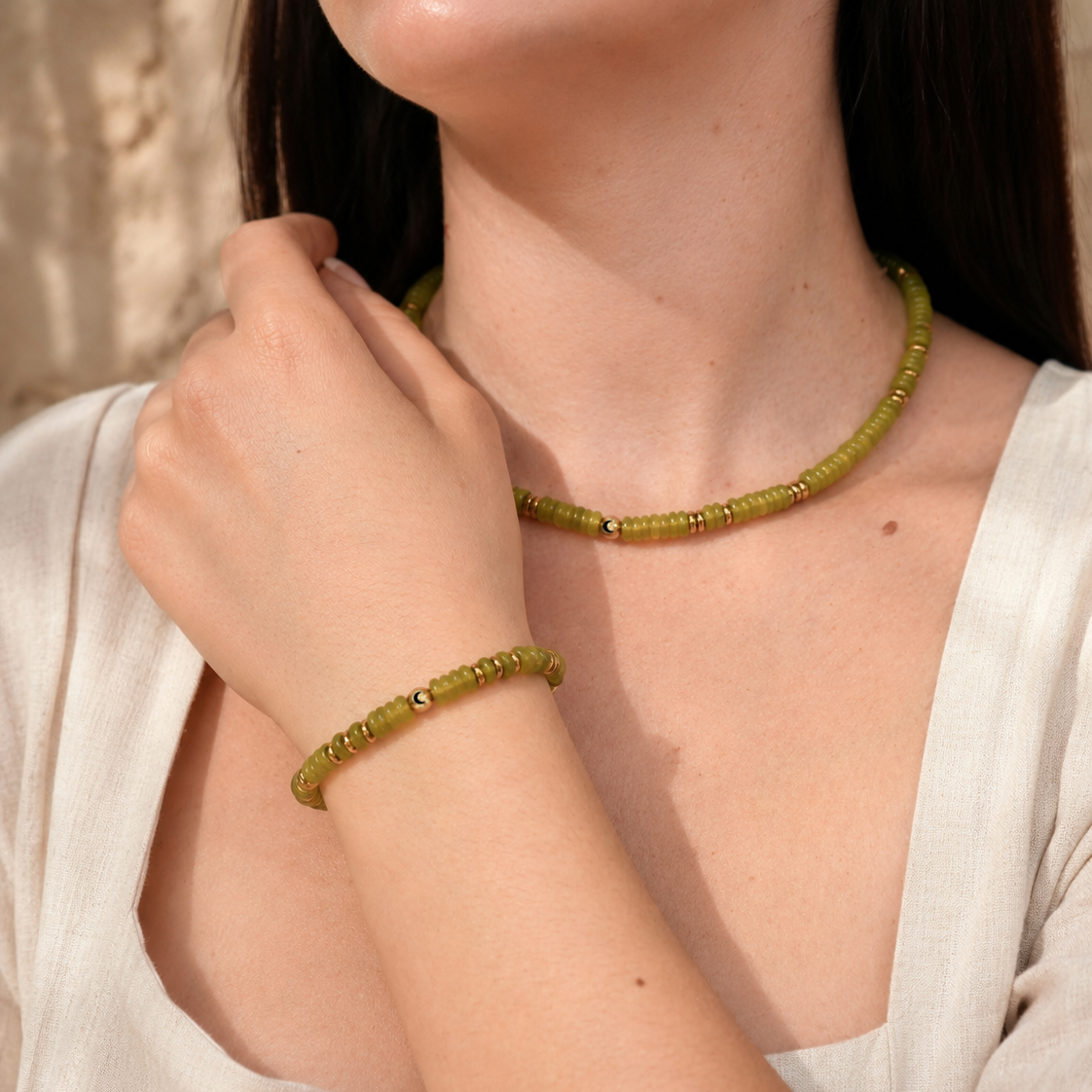 Core Collection - Green Jade Necklace