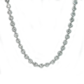 Lumière -  White Round Bezel Necklace