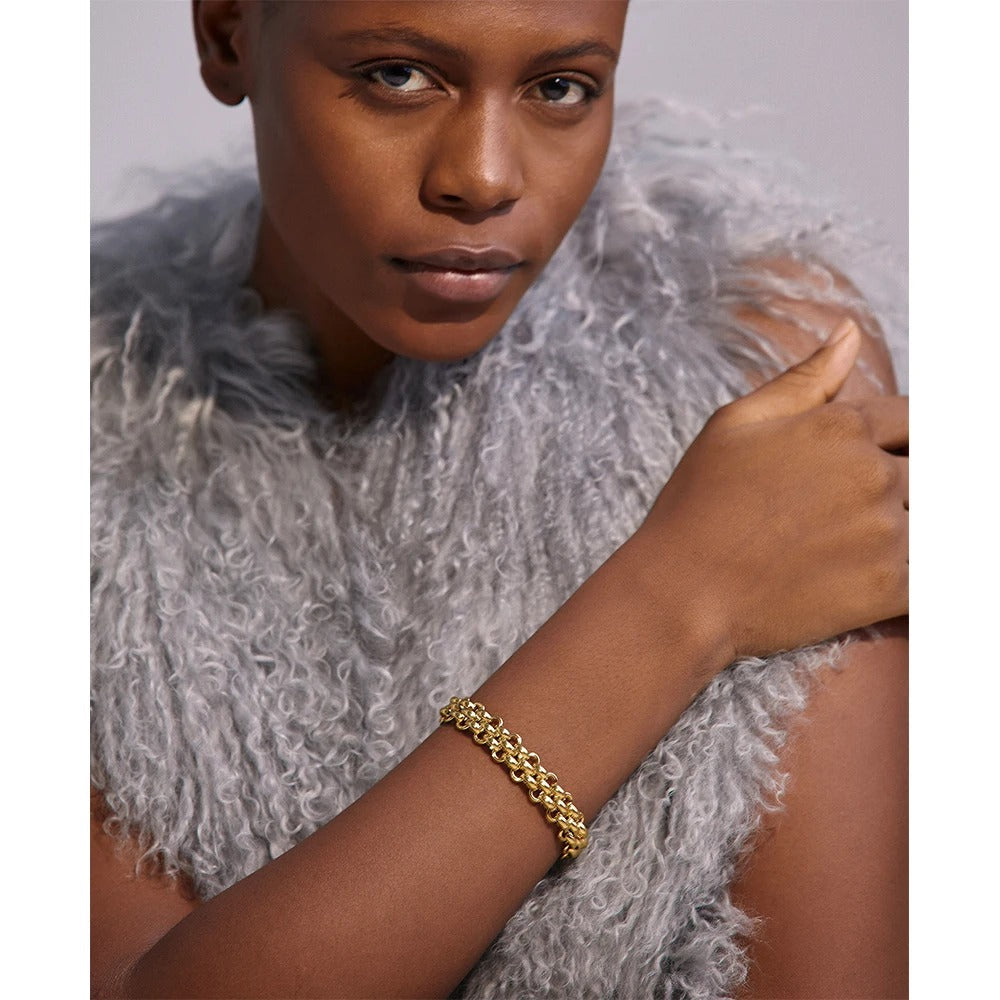 Luminous Link - 18k / Silver Chain Statement Bracelet