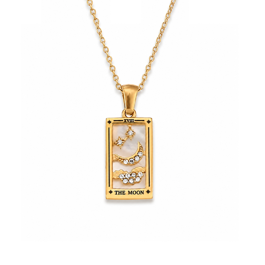 The Moon - Tarot Card Necklace