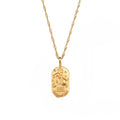 The Half Moon Zodiac Gold Necklace