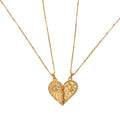 Eternal Bond – Sun & Moon Heart Necklace Set