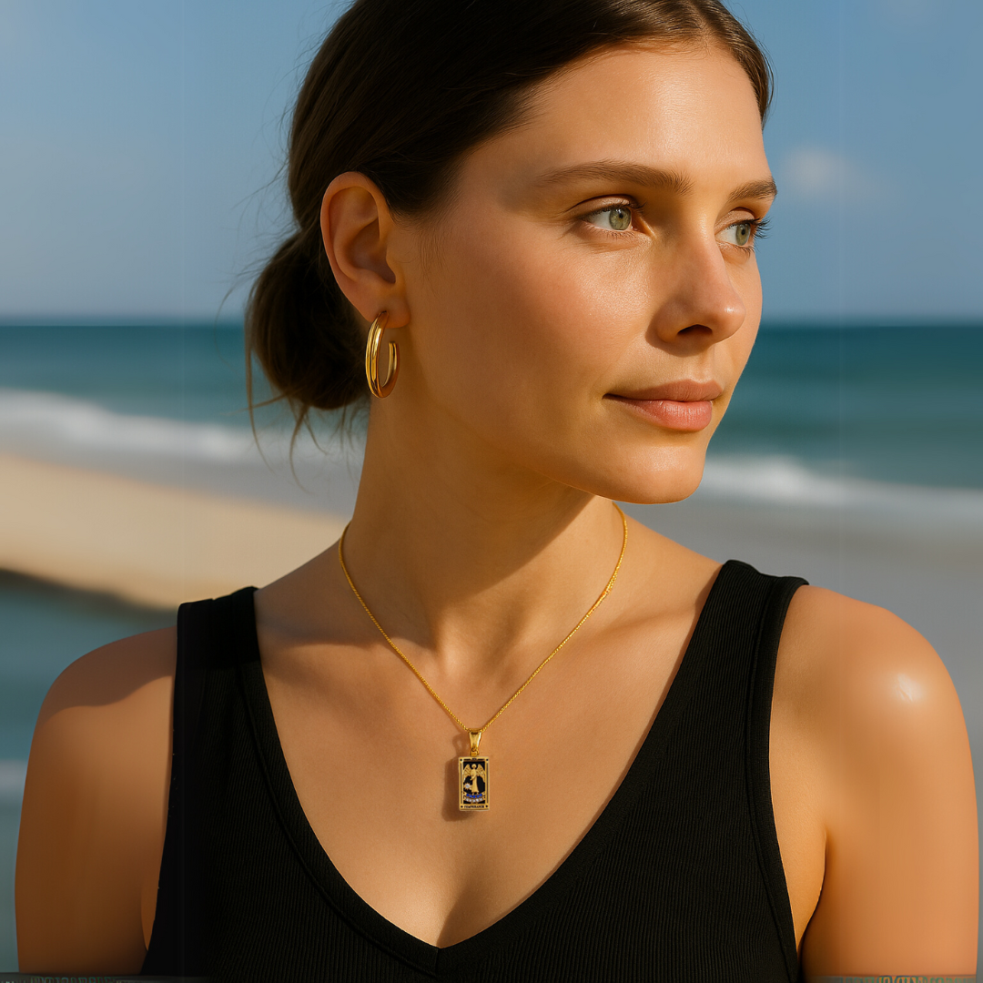 Temperance - Tarot Card Necklace