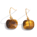 Personal Strength - Faceted Tiger’s Eye Drop Earrings