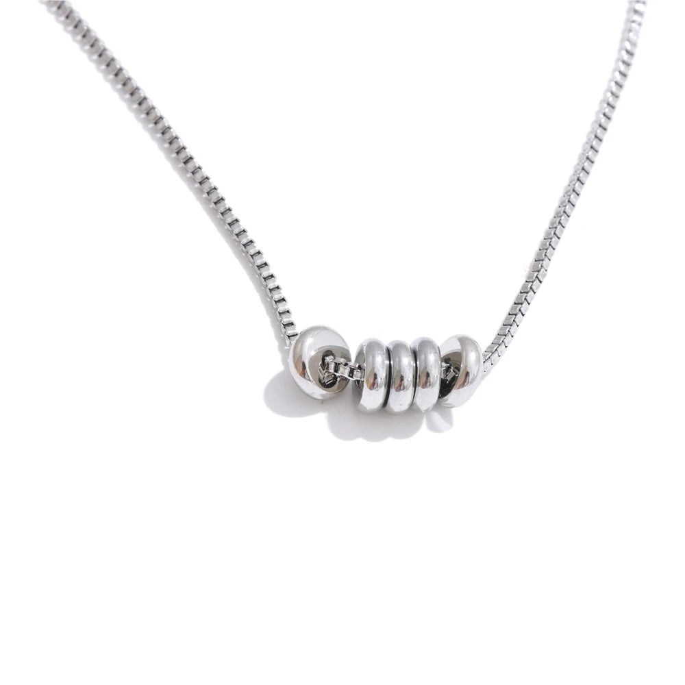 Rondelle - Box Chain  Necklace