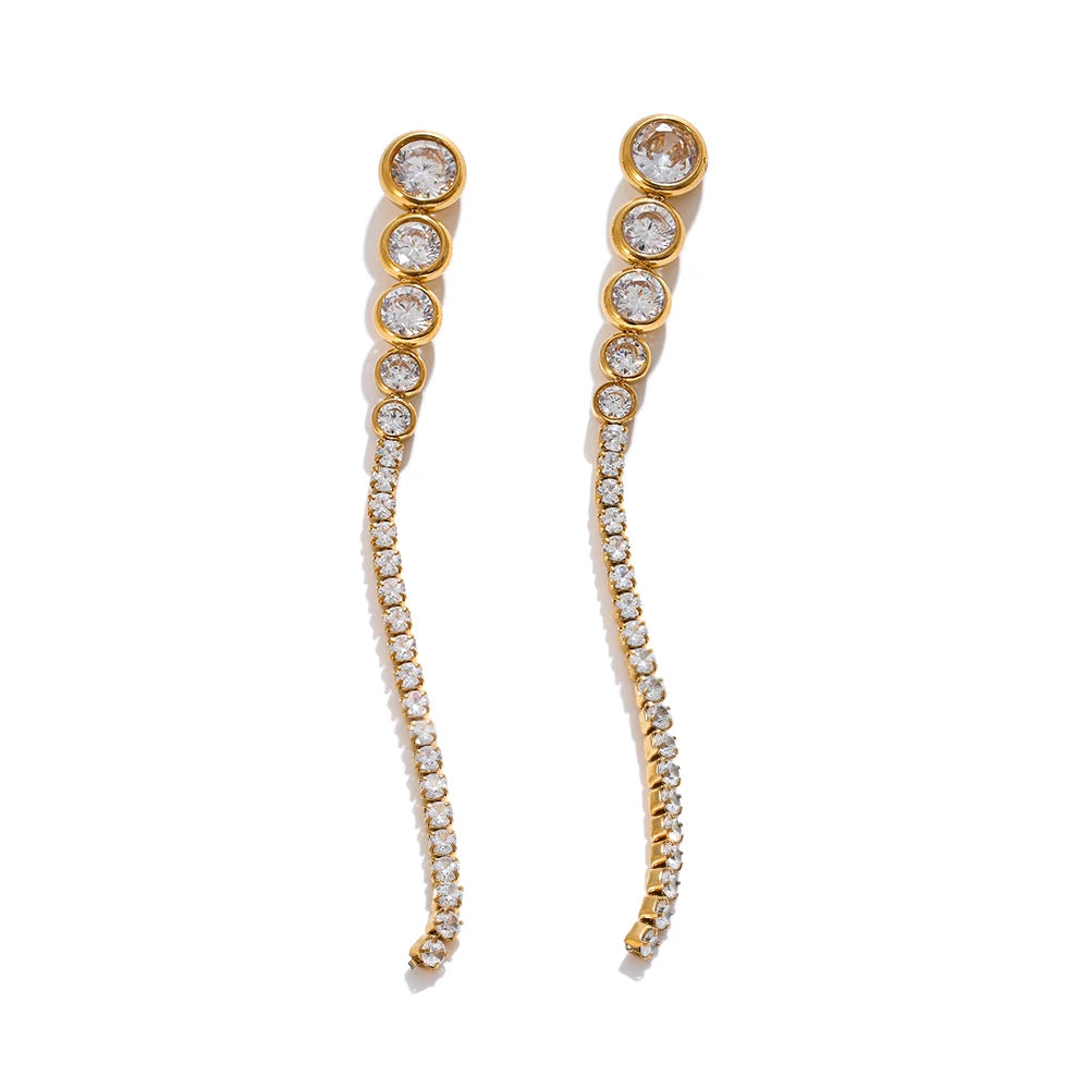 Lumière Celeste Drop Earrings